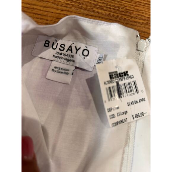 Busayo Ajala Square Batik hand Printed Cotton Maxi Dress size XXL/ US 18 - Picture 10 of 14